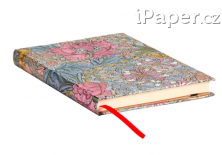 Zápisník Paperblanks Morris Pink Honeysuckle midi linkovaný PB9387-9